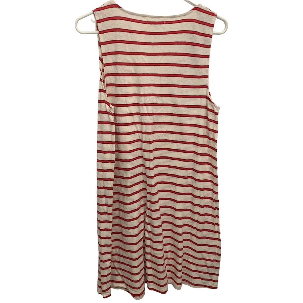 Madewell Red Stripe Linen Dress - Picture 6 of 11